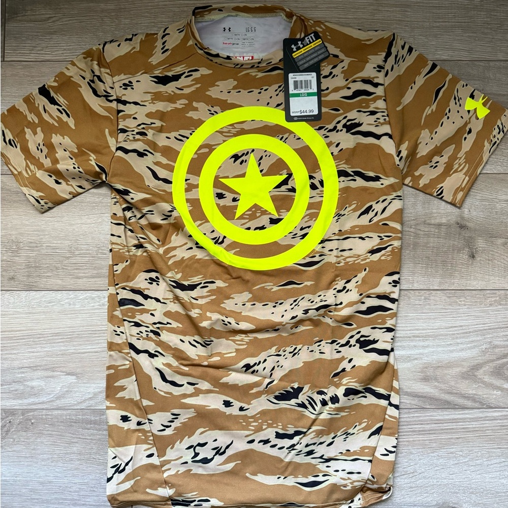 NWT Men’s Under Armour Alter Ego Captain America Compression Shirt L (Rare 2014)